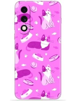 Pink cats design Soft Mobile Cover for Oneplus Nord 5 (5G)