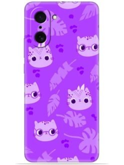 Purple cats design Soft Mobile Cover for Oneplus Nord Ce 5 (5G)