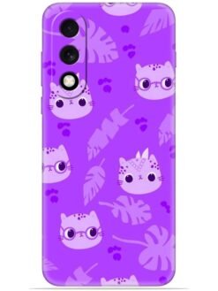Purple cats design Soft Mobile Cover for Oneplus Nord 5 (5G)