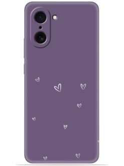 Purple heart design Soft Mobile Cover for Oneplus Nord Ce 5 (5G)
