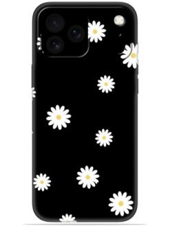 White flower Soft Mobile Cover for Apple Iphone 17 Pro Max