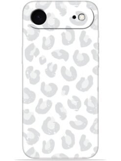 White leopard print Soft Mobile Cover for Apple Iphone 17 Air
