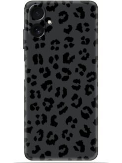 Black leopard print Soft Mobile Cover for Samsung Galaxy M06 (5G)