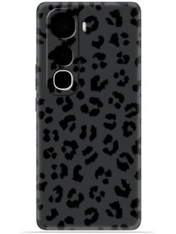 Black leopard print Soft Mobile Cover for Vivo Y400 (5G)