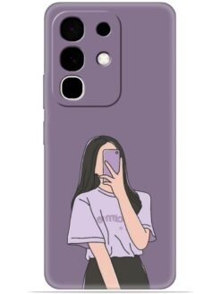 Cute girl selfie Soft Mobile Cover for Vivo T4X