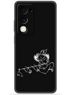 Krishna flute design Soft Mobile Cover for Oppo A5 (5G)