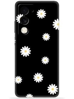 White flower Soft Mobile Cover for Oppo A5 (5G)